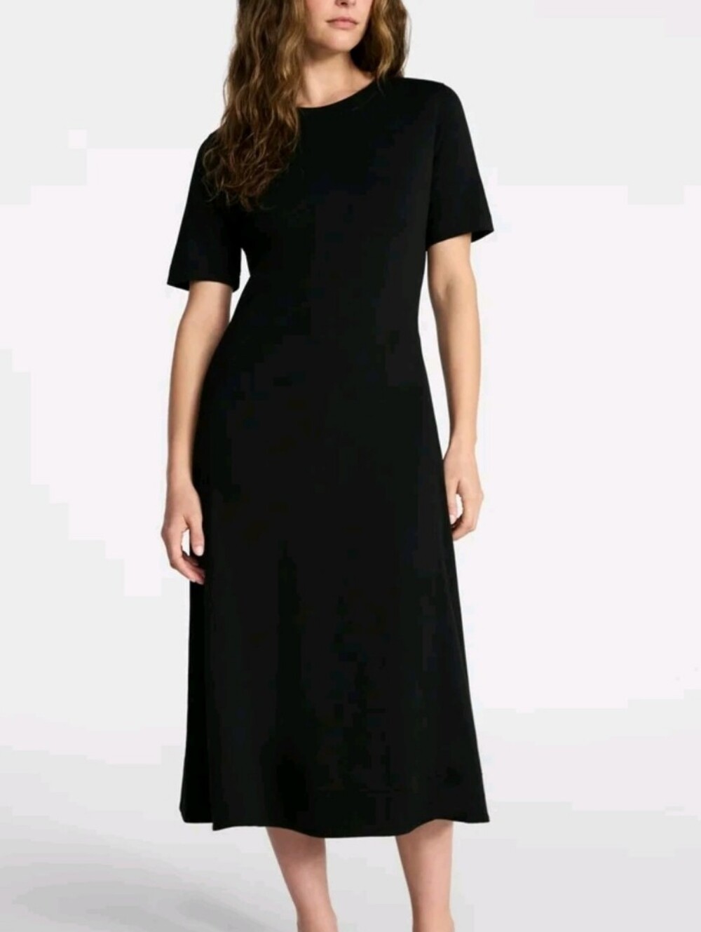 Time and Tru Seamed Cotton Midi Dress, Size Small NWT